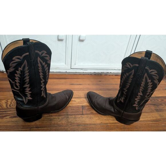 Lucchese Classics L156264 Handmade Boots Black/Brown Size 10.5 - Picture 7 of 16